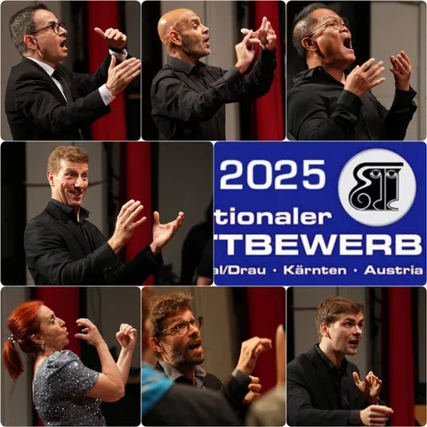 Bildcollage mit den Chorleiterinnen und Chorleitern